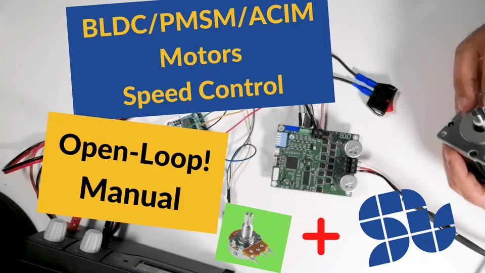 How to control the speed of a 3 phase motor Manually using SOLO in Open-loop mode |OpenLoop|Standalone