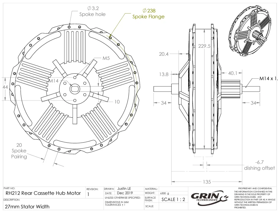 Motor Hub Drawings and Wiring Diagram3