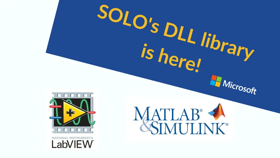 Windows .Net DLL for SOLO’s Digital Control is out