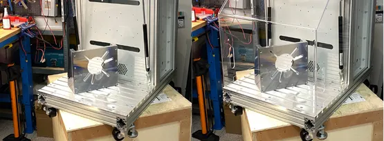 Figure 11. Motor bracket on the T-Slot plate