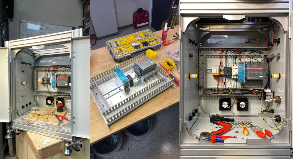 Figure 17. Electrical panel with some components
