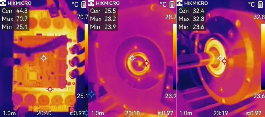 Figure 4. Temperature tests