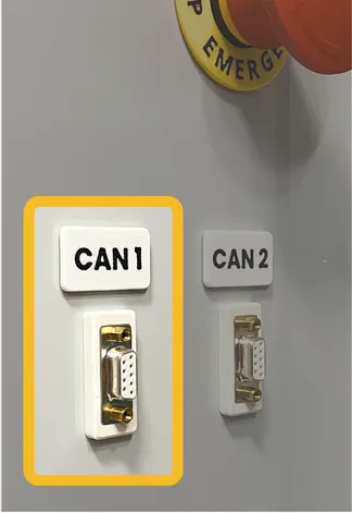 Figure 41. Panel mount DB9 CAN communication port