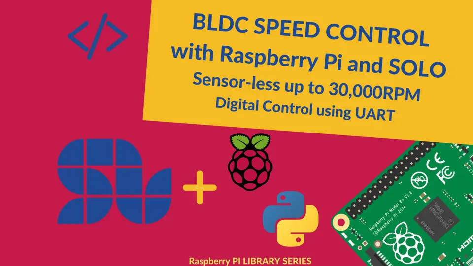 Simplest way to control a Fast Brushless Motor with Raspberry Pi using SOLO [+ Code]